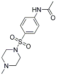 N-[4-(4-Methyl-piperazine-1-sulfonyl)-phenyl]-acetamide Struktur