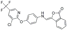 (Z)-3-((4-(3-Chloro-5-(trifluoromethyl)pyridin-2-yloxy)phenylamino)methylene)isobenzofuran-1(3H)-one Struktur