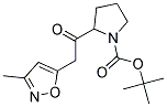 tert-butyl 2-[(3-methylisoxazol-5-yl)acetyl]pyrrolidine-1-carboxylate Struktur