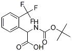 (2R)-[(tert-butoxycarbonyl)amino][2-(trifluoromethyl)phenyl]ethanoic acid Struktur