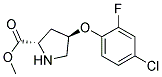 methyl (2S,4R)-4-(4-chloro-2-fluorophenoxy)pyrrolidine-2-carboxylate Struktur