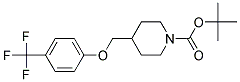 4-(4-Trifluoromethyl-phenoxymethyl)-piperidine-1-carboxylic acid tert-butyl ester Struktur