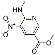 6-Methylamino-5-nitro-nicotinic acid methyl ester Struktur