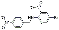 (5-Bromo-3-nitro-pyridin-2-yl)-(4-nitro-benzyl)-amine Struktur