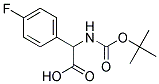 (2R)-[(tert-butoxycarbonyl)amino](4-fluorophenyl)ethanoic acid Struktur