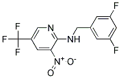 (3,5-Difluoro-benzyl)-(3-nitro-5-trifluoromethyl-pyridin-2-yl)-amine Struktur