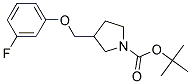 3-(3-Fluoro-phenoxymethyl)-pyrrolidine-1-carboxylic acid tert-butyl ester Struktur