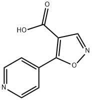 5-pyridin-4-ylisoxazole-4-carboxylic acid Struktur