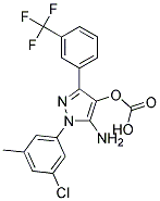 5-amino-1-(3-chloro-5-methylphenyl)-3-[3-(trifluoromethyl)phenyl]-1H-pyrazole-4-carbonit Struktur