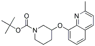 3-(2-Methyl-quinolin-8-yloxy)-piperidine-1-carboxylic acid tert-butyl ester Struktur