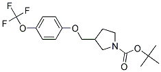 3-(4-Trifluoromethoxy-phenoxymethyl)-pyrrolidine-1-carboxylic acid tert-butyl ester Struktur