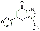 3-cyclopropyl-5-furan-3-ylpyrazolo[1,5-a]pyrimidin-7(4H)-one Struktur