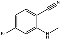 4-Bromo-2-methylamino-benzonitrile Struktur