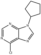 6-chloro-9-cyclopentyl-9H-purine Struktur