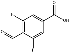 4-CARBOXY-2,6-DIFLUOROBENZALDEHYDE Struktur