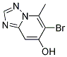 6-BROMO-5-METHYL-1,3,4-TRIAZAINDOLIZIN-7-OL Struktur