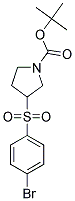 TERT-BUTYL 3-(4-BROMOPHENYLSULFONYL) PYRROLIDINE-1-CARBOXYLATE Struktur