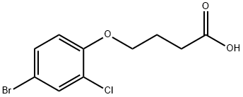 4-(4-BROMO-2-CHLOROPHENOXY)BUTANOIC ACID Struktur