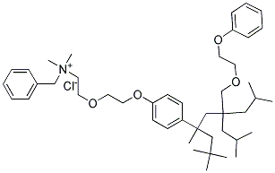 BenzethoniumChloride,(DiisobutylphenoxyEthoxyethyl) Struktur