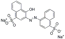 Disodium 4-hydroxy-3-(4-sulfonato-1-naphthylazo)naphthalen-1-sulfonate Struktur