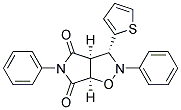 (3A,3AA,6AA)-2,5-DIPHENYL-3-(2-THIENYL)-2,3,3A,6A-TETRAHYDROPYRROLO(3,4-D)ISOXAZOLE-4,6(5H)-DIONE Struktur