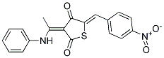 3-(1-ANILINOETHYLIDENE)-5-(4-NITROBENZYLIDENE)-2,4(3H,5H)-THIOPHENEDIONE Struktur