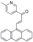 3-(9-ANTHRYL)-1-(6-METHYL-3-PYRIDYL)-2-PROPEN-1-ONE Struktur