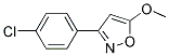 3-(P-CHLOROPHENYL)-5-METHOXYISOXAZOLE Struktur