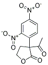 3-ACETYL-3-(2,4-DINITROPHENYL)DIHYDRO-2(3H)-FURANONE Struktur