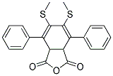 4,5-BIS(METHYLTHIO)-3,6-DIPHENYL-1,2-DIHYDROPHTHALICANHYDRIDE Struktur