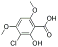 3-CHLORO-4,6-DIMETHOXYSALICYLICACID Struktur