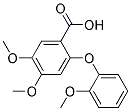 4,5-DIMETHOXY-2-(O-METHOXYPHENOXY)BENZOICACID Struktur