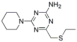 4-ETHYLTHIOMETHYL-6-PIPERIDINO-1,3,5-TRIAZIN-2-AMINE Struktur