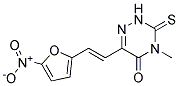 4-METHYL-6-(2-(5-NITRO-2-FURYL)VINYL)-3-THIOXO-3,4-DIHYDRO-1,2,4-TRIAZIN-5(2H)-ONE Struktur