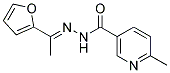 6-METHYL-2'-(A-METHYLFURFURYLIDENE)NICOTINOHYDRAZIDE Struktur