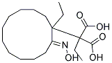 DIETHYL(2-(HYDROXYIMINO)CYCLODODECYL)MALONATE Struktur