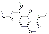 ETHYL1,3,6,8-TETRAMETHOXY-2-NAPHTHOATE Struktur