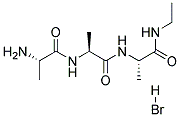 L-ALANYL-L-ALANYL-L-ALANINEETHYLAMIDEMONOHYDROBROMIDE Struktur