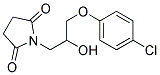 N-(3-(P-CHLOROPHENOXY)-2-HYDROXYPROPYL)SUCCINIMIDE Struktur