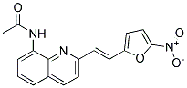 N-(2-(2-(5-NITRO-2-FURYL)VINYL)-8-QUINOLYL)ACETAMIDE Struktur