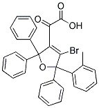 METHYL(4-BROMO-2,2,5,5-TETRAPHENYL-2,5-DIHYDRO-3-FURYL)GLYOXYLATE Struktur