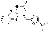 N-(3-(2-(5-NITRO-2-FURYL)VINYL)-2-QUINOXALINYL)ACETAMIDE Struktur