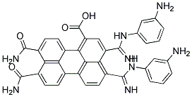 N,N'-BIS(M-AMINOPHENYL)-3,4,9,10-PERYLENETETRACARBOXYLICDIIMIDE Struktur