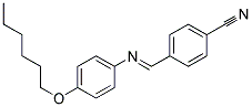 P-(P-HEXYLOXYPHENYLIMINOMETHYL)BENZONITRILE Struktur