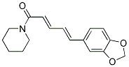 TRANS,TRANS-5-(1,3-BENZODIOXOL-5-YL)-1-PIPERIDINO-2,4-PENTADIEN-1-ONE Struktur