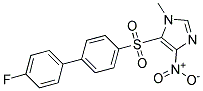 5-(4'-Fluorobiphenyl-4-sulfonyl)-1-methyl-4-nitro-1H-imidazole Struktur