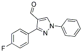 3-(4-Fluorophenyl)-1-phenyl-1H-pyrazole-4-carboxaldehyde Struktur