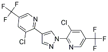 3-Chloro-2-(4-(3-chloro-5-(trifluoromethyl)-2-pyridinyl)-1H-pyrazol-1-yl)-5-(trifluoromethyl)pyridine Struktur