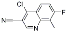 4-CHLORO-7-FLUORO-8-METHYL-QUINOLINE-3-CARBONITRILE
 Struktur