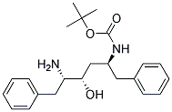 Tert butyl(2S,4S,5S)-5-amino-4-hyroxy 1,6 diphenylhexan-2yl-carbamat Struktur